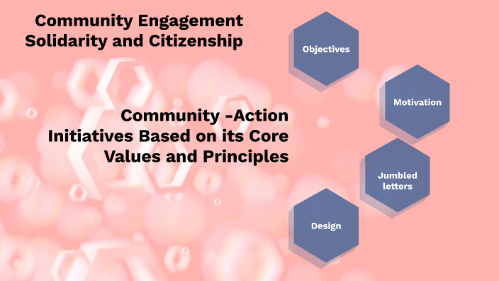 essay about core values and principles of community action initiatives