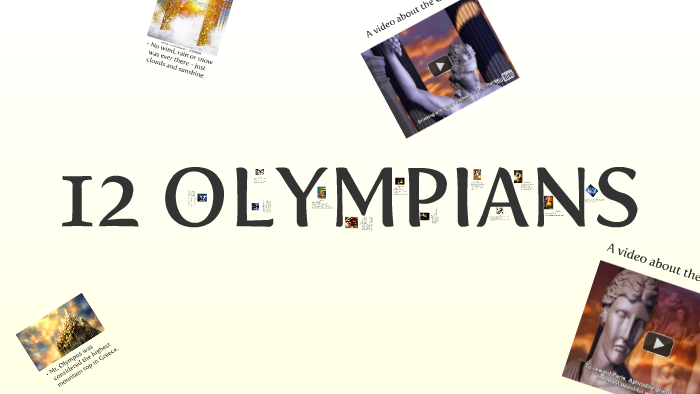 Greek Gods and Goddesses by Troy Gunderson on Prezi