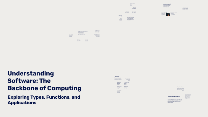 Understanding Software: The Backbone of Computing by Kushboo jain on Prezi