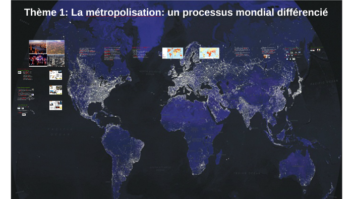 La Métropolisation Un Processus Mondial Différencié 1ère Générale