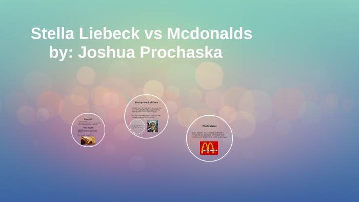 Stella Liebeck Vs Mcdonalds By Joshua Prochaska On Prezi 9492