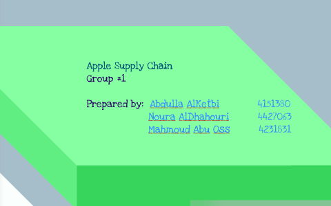 Apple Supply Chain by Abdulla Alketbi on Prezi