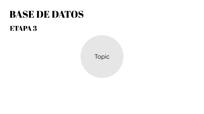 Etapa 3 Base de Datos by Angel Sotelo on Prezi