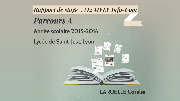 Page De Garde Dossier Musique M2 Meef