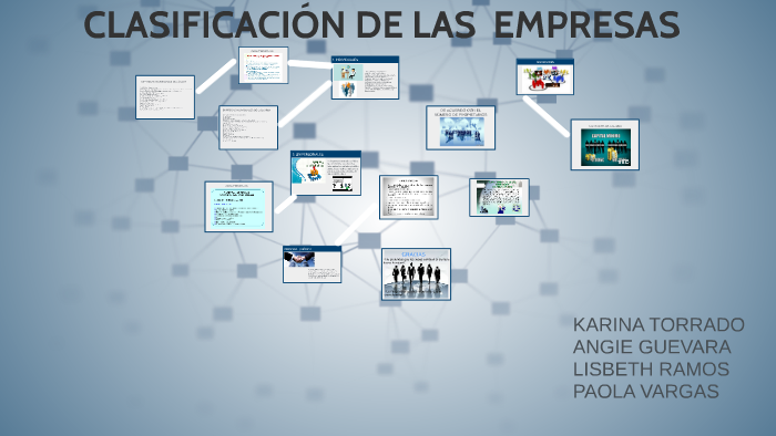 CLASIFICACIÓN DE LAS EMPRESAS by karina torrado on Prezi