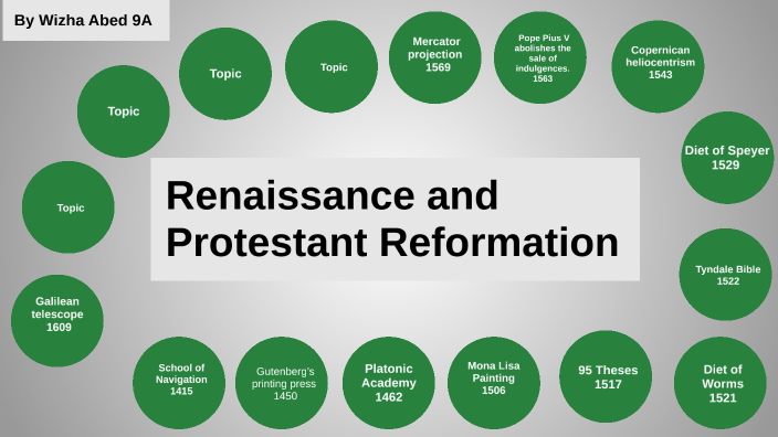 Renaissance and Protestant Reformation Timeline by Wizha Abed on Prezi