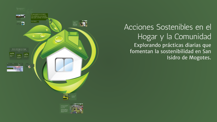 Acciones Sostenibles en el Hogar y la Comunidad by aquiles castañeda on ...