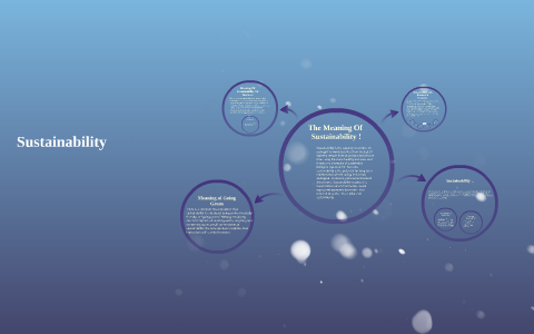Sustainability by on Prezi