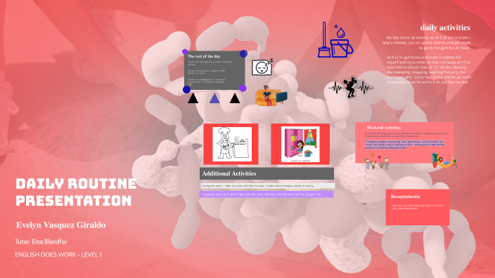 daily routine presentation by evelyn vasquez on Prezi