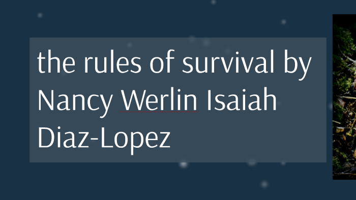 the rules of survival by nancy werlin