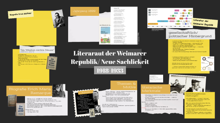Neue Sachlichkeit Weimarer Republik Neue Sachlichkeit/ Literatur der Weimarer Republik by Marie on Prezi