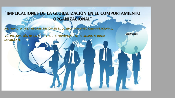 Implicaciones de la globalización en el comportamiento organizacional ...