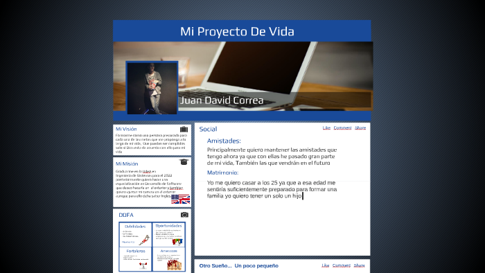 Mi Proyecto De Vida by David Correa on Prezi