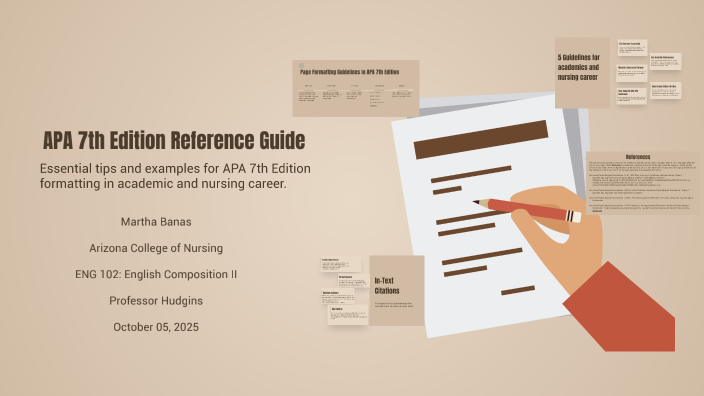 Quick Reference Guide to APA 7th Edition by Martha Sanchez on Prezi
