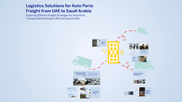 Logistics Solutions for Auto Parts Freight from UAE to Saudi Arabia by ...