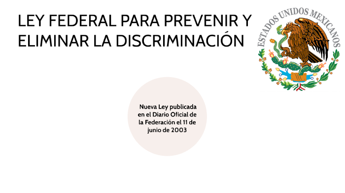 Ley Federal Para Prevenir Y Eliminar La Discriminación Comentada – WXSPZZ