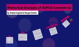 Rhetorical Analysis Of Aspca Commercial By Morgan Daniels