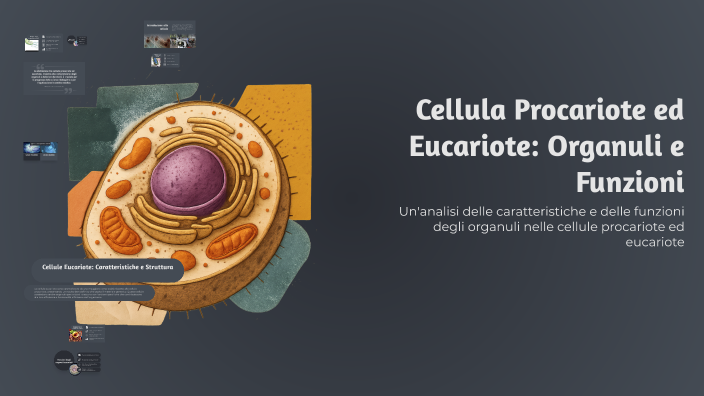 Cellula Procariote ed Eucariote: Organuli e Funzioni by eliana vazza on ...