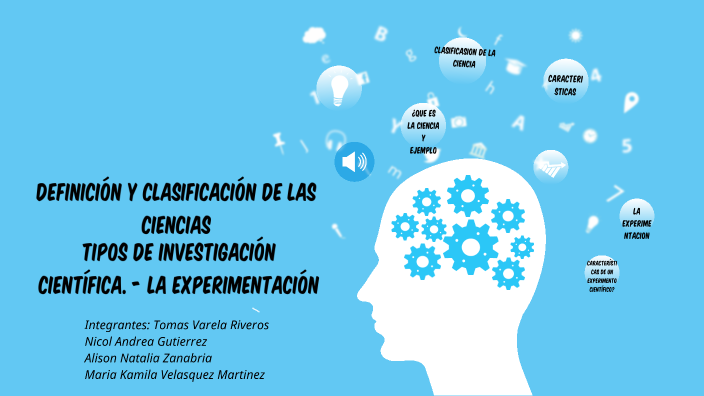 Definición y clasificación de las ciencias - Tipos de investigación ...