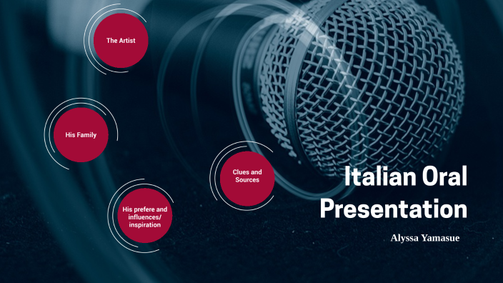 presentation in italian