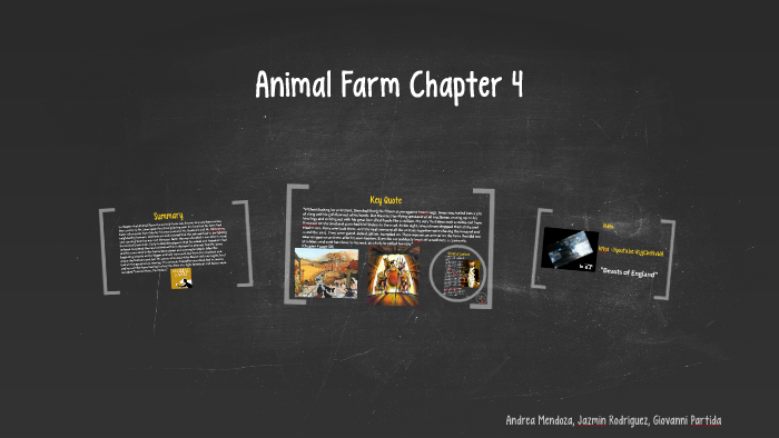 Animal Farm Chapter 4 by Andrea M