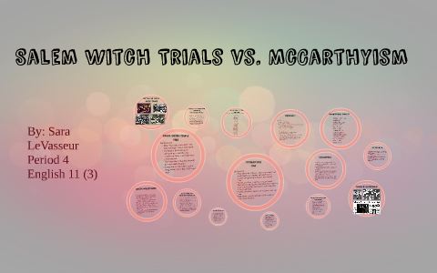 compare and contrast salem witch trials and mccarthyism essay