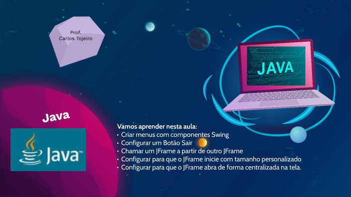 Java - Menu by carlos tojeiro