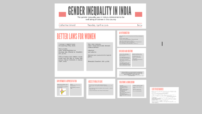 GENDER INEQUALITY IN INDIA by Catherine Girard on Prezi