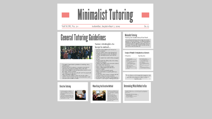 minimalist tutoring