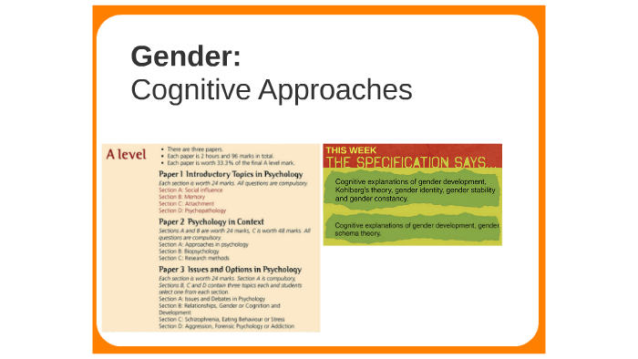 5. Gender: Cognitive Approaches By Scott Franklin