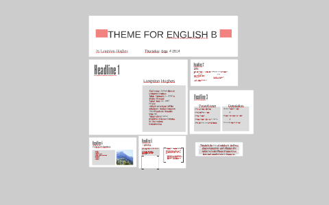 Theme For English B By Audrey Avila