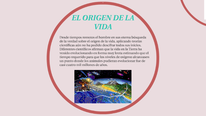 EL ORIGEN DE LA VIDA by Lorena Alzate Giraldo on Prezi