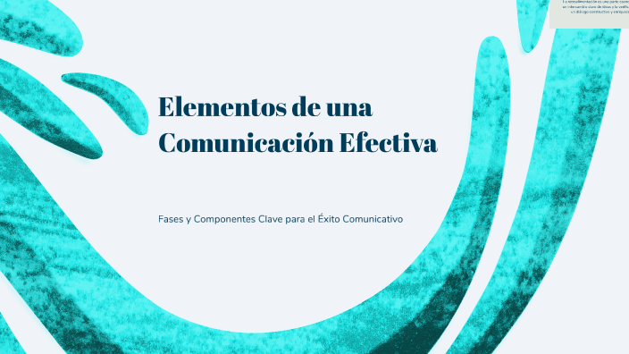Elementos de una Comunicación Efectiva by IVAN DANIEL GARCIA FLORES on ...