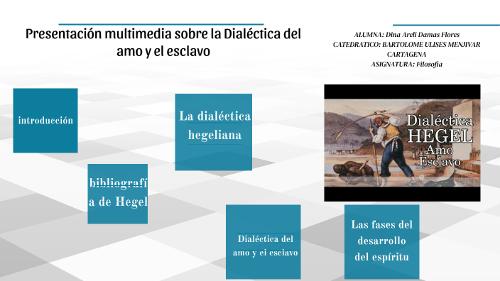 Presentación multimedia sobre la Dialéctica del amo y el esclavo by