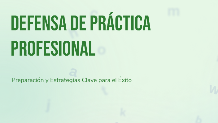 Defensa de Práctica Profesional by Jafeht Ramirez on Prezi
