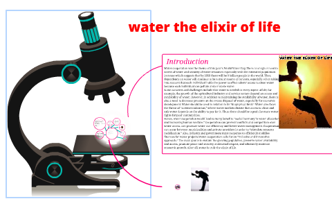 water an elixir of life essay