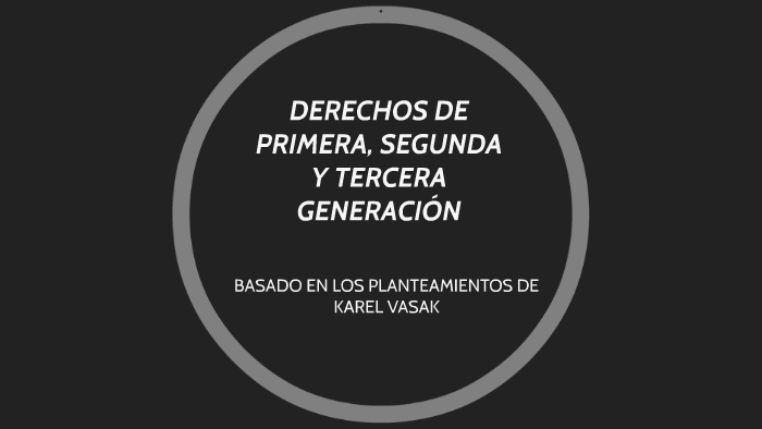 DERECHOS DE PRIMERA, SEGUNDA Y TERCERA GENERACION by Angel Rinaldy on Prezi  Next