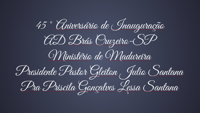 Aniversário de presidente da Assembleia de Deus do Brás