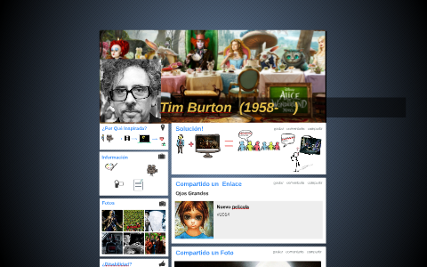 Tim Burton presentation for Spanish by Alex Nelson on Prezi