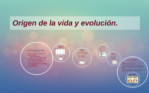 Origen de la vida y evolución. by mariamacarena morenomuñoz on Prezi