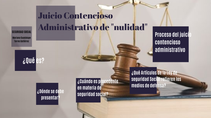 Recurso De Nulidad En Materia Administrativa prezi.com