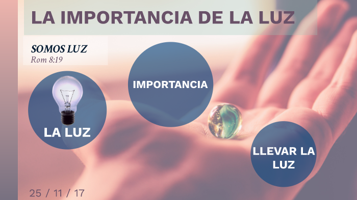 IMPORTANCIA DE LA LUZ by Sergio Rodriguez Villa on Prezi