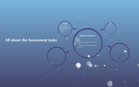 All about the Assessment tasks by on Prezi