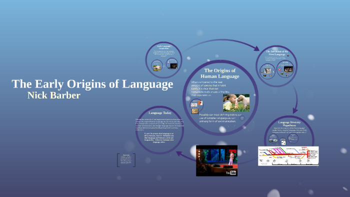 essay about origin of language