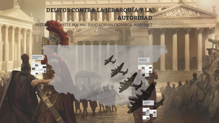 DELITOS CONTRA LA JERARQUÍA Y LA AUTORIDAD by julio cigarroa on Prezi