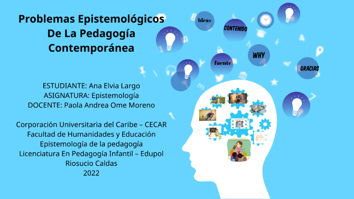 Problemas epistemológicos de la pedagogía contemporánea by ANA ELVIA ...