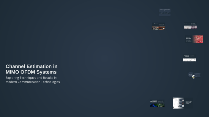 Channel Estimation in MIMO OFDM Systems by DFD GFG on Prezi