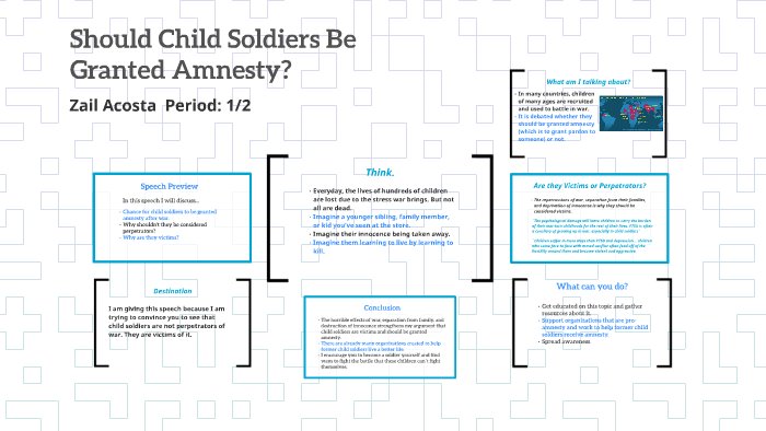 should child soldiers be given amnesty essay