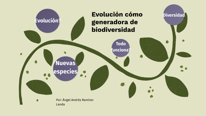evolución cómo generadora de biodiversidad by Angel Andr s Ram rez
