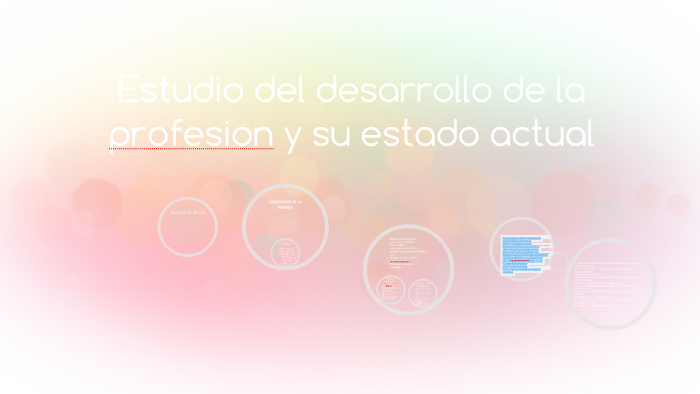Estudio del desarrollo de la profesion y su estado actual by gimena